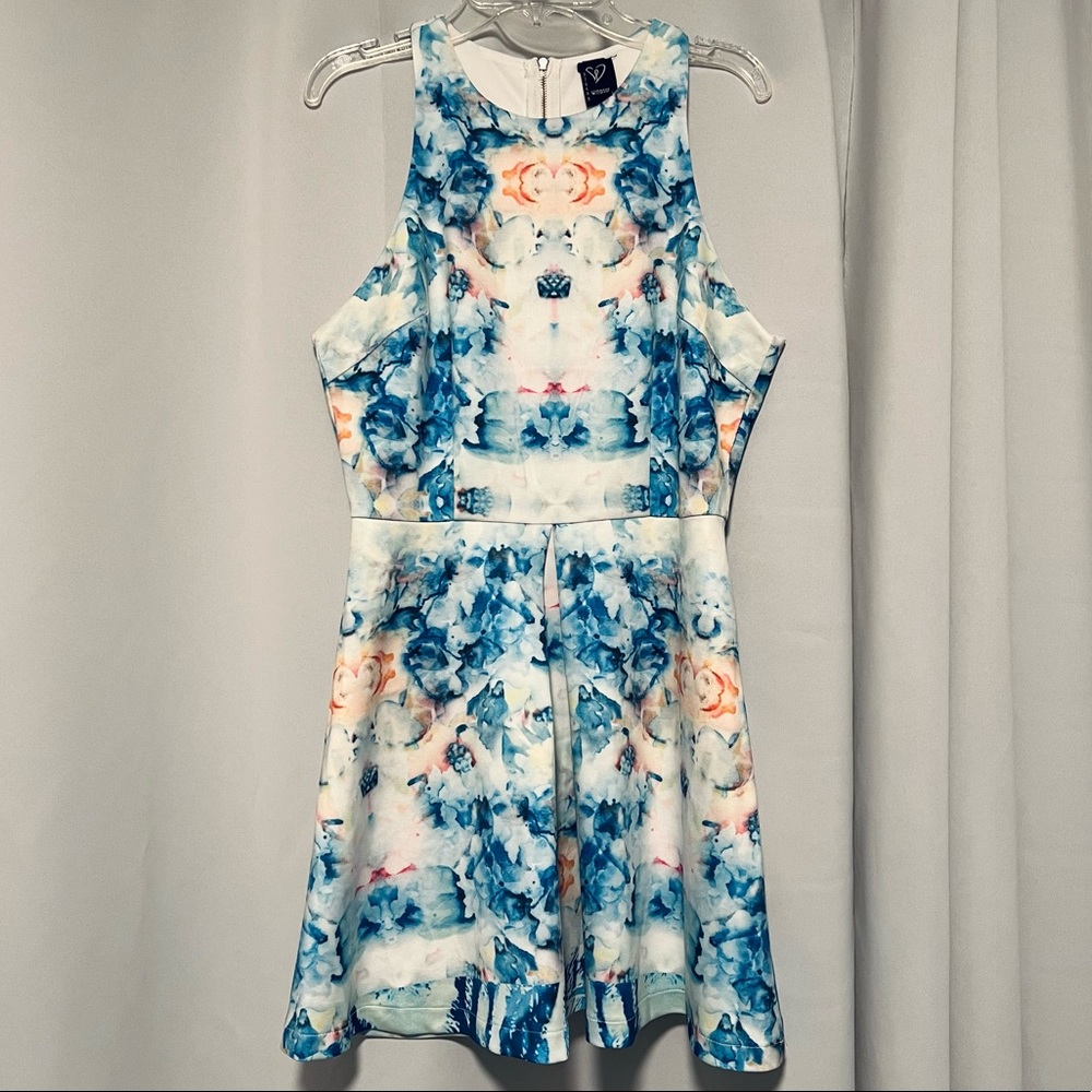 Like New Windsor Watercolor Sleeveless Mini Dress Size Small